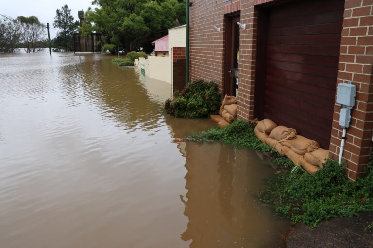 flood outside homes